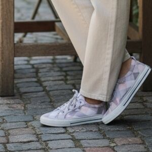 Sperry - Women's Pastel Plaid Low Top Shoes/Sneakers Crest Vibe STS88474